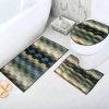 Modern and simple European-style carpet, gold diamond velvet absorbent carpet, anti-oil and anti-slip floor mat for living room, bedroom and kitchen Item Picture